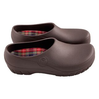 Gevavi Gardy Gartenschuhe (Jolly) Galosche Clog braun von Gr.35 bis 47