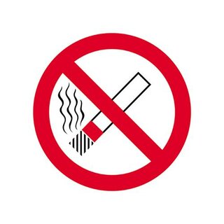 Aufkleber Rauchen verboten 3cm